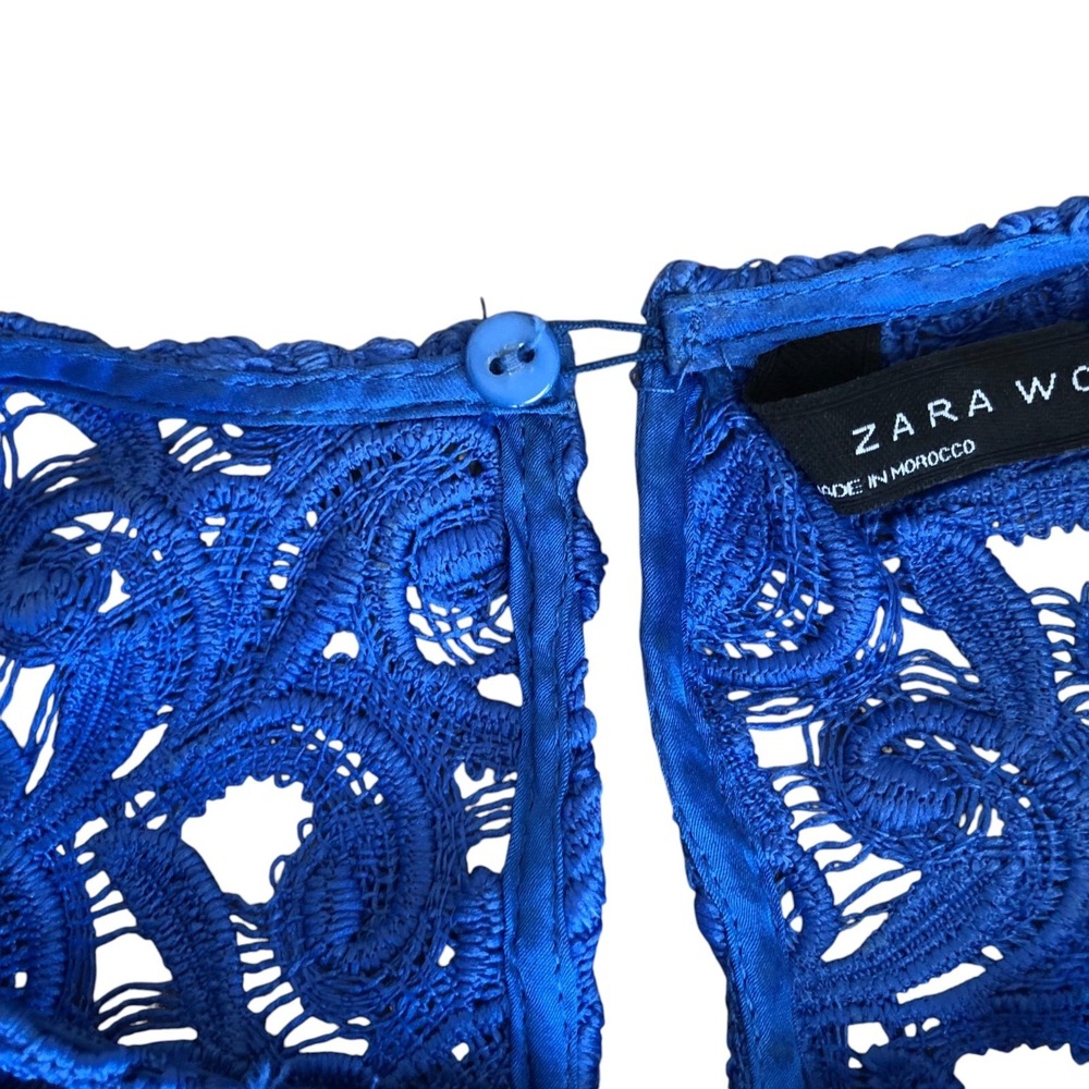 Zara Cobalt Lace Sheath Dress - Picture 6 of 15